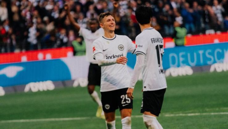 Eintracht Frankfurt, Bayer Leverkusen’e gol oldu yağdı!