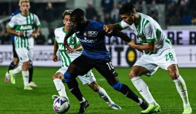 Serie A’da Atalanta, Sassuolo’yu 2 golle geçti!