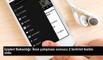 İçişleri Bakanlığı: İkna çalışması sonucu 2 terörist teslim oldu