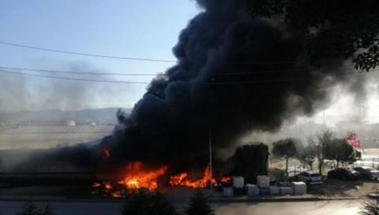 Son Dakika… Kocaeli’de bir petrol firması alev alev yanıyor