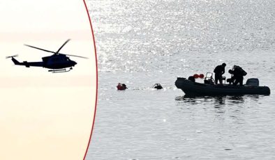 İzmir’de düşen helikopterdeki 3 personelini arama kurtarma çalışmaları sürüyor